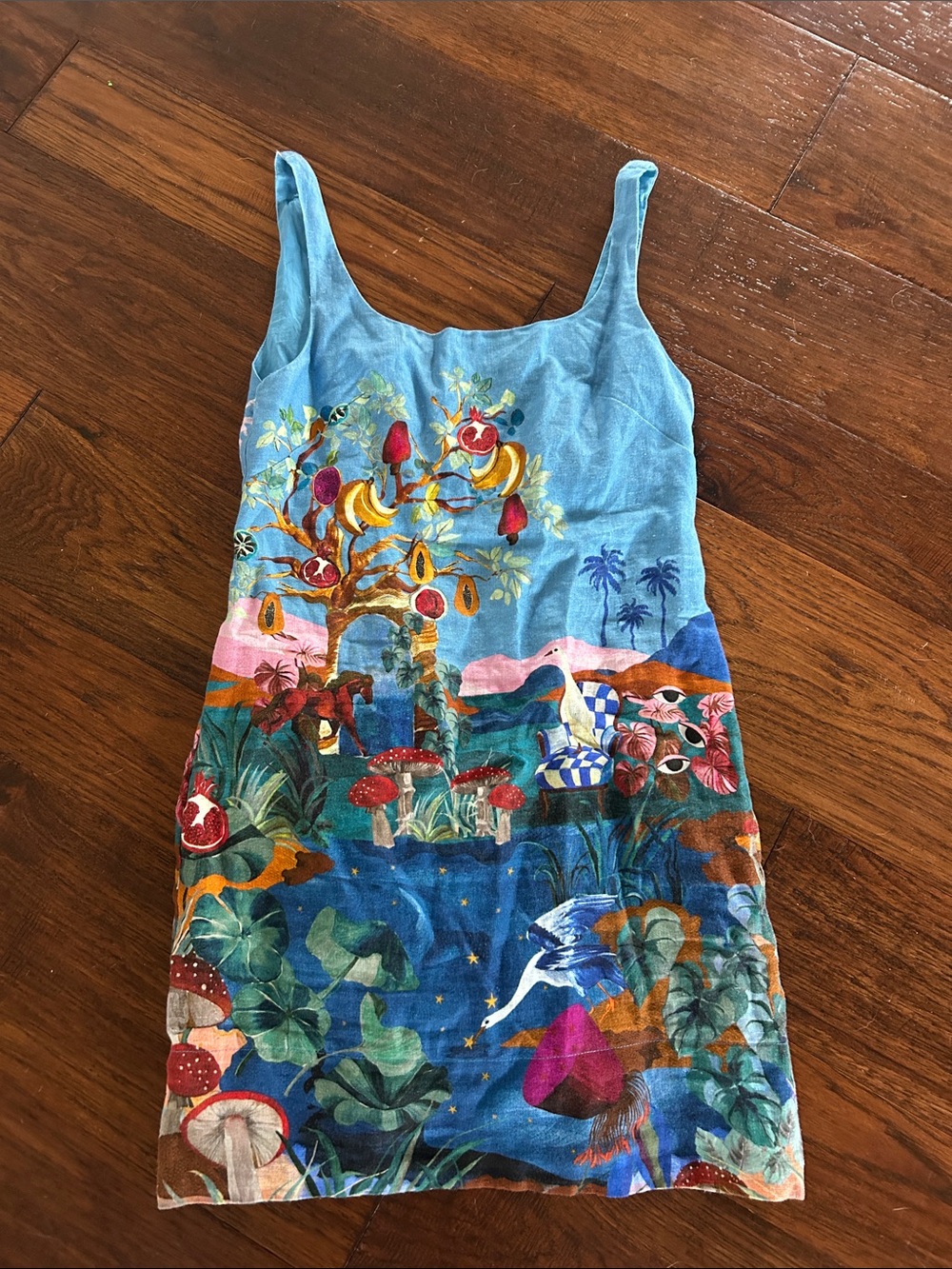 Farm Rio dream landscape mini dress - Picture 5 of 6